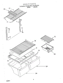 05 - Shelf, Optional parts for Whirlpool Refrigerator ET21NKXJT01 from AppliancePartsPros.com