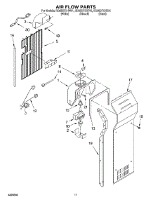 10 - Air Flow parts for Whirlpool Refrigerator GD25BFCHB01 from AppliancePartsPros.com