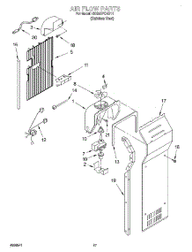 10 - Air Flow parts for Whirlpool Refrigerator GD25SFCHS11 from AppliancePartsPros.com