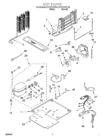 04 - Unit parts for Whirlpool Refrigerator ET21PKXGW03 from AppliancePartsPros.com