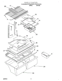 05 - Shelf, Optional parts for Whirlpool Refrigerator ET21PKXGW03 from AppliancePartsPros.com