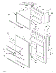 02 - Door parts for Whirlpool Refrigerator ET18NKXJW01 from AppliancePartsPros.com