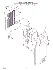 10 - Air Flow parts for Whirlpool Refrigerator GD25FFCHW01 from AppliancePartsPros.com