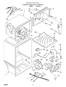 03 - Liner parts for Whirlpool Refrigerator ET21UKXJW01 from AppliancePartsPros.com