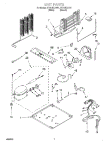 04 - Unit parts for Whirlpool Refrigerator ET21UKXJW01 from AppliancePartsPros.com