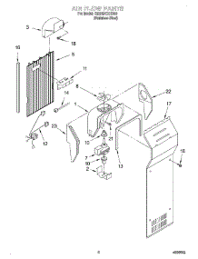 05 - Air Flow parts for Whirlpool Refrigerator GD25DCXHS00 from AppliancePartsPros.com