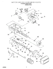 06 - Motor And Ice Container parts for Whirlpool Refrigerator GD25DCXHS00 from AppliancePartsPros.com