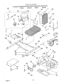 10 - Unit parts for Whirlpool Refrigerator GD22DFXFT04 from AppliancePartsPros.com