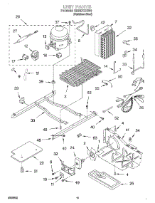 10 - Unit parts for Whirlpool Refrigerator GD25DCXHS00 from AppliancePartsPros.com