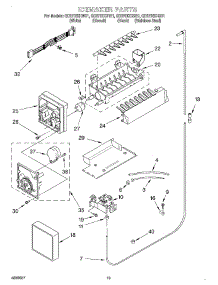12 - Ice Maker, Optional parts for Whirlpool Refrigerator GD27DIXHB01 from AppliancePartsPros.com