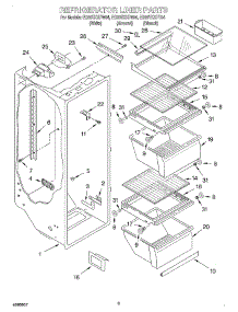 02 - Refrigerator Liner parts for Whirlpool Refrigerator ED20TKXFT04 from AppliancePartsPros.com