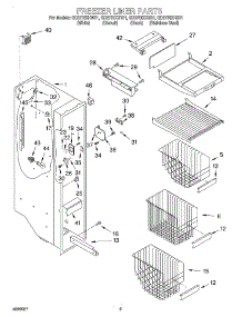 04 - Freezer Liner parts for Whirlpool Refrigerator GD27DIXHS01 from AppliancePartsPros.com