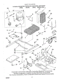 11 - Unit parts for Whirlpool Refrigerator GD27DIXHS01 from AppliancePartsPros.com