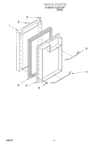 04 - Door parts for Whirlpool Refrigerator EL02CCXJW from AppliancePartsPros.com