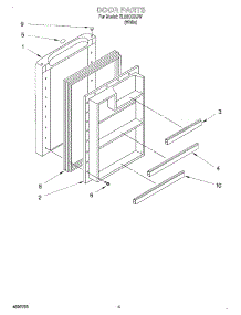 04 - Door parts for Whirlpool Refrigerator EL03CCXJW from AppliancePartsPros.com