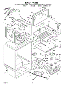 02 - Liner parts for Whirlpool Refrigerator GT22DCXJT00 from AppliancePartsPros.com