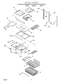 07 - Shelf, Optional parts for Whirlpool Refrigerator GB18DKXJB00 from AppliancePartsPros.com