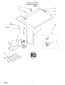 02 - Unit parts for Whirlpool Refrigerator EL05CCXJW from AppliancePartsPros.com