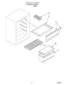 03 - Shelf parts for Whirlpool Refrigerator EL05CCXJW from AppliancePartsPros.com