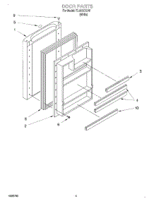 04 - Door parts for Whirlpool Refrigerator EL05CCXJW from AppliancePartsPros.com