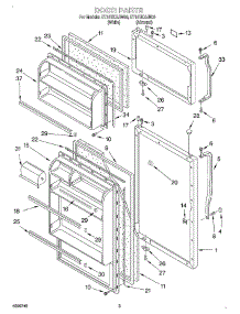 02 - Door parts for Whirlpool Refrigerator ET18TKXJN00 from AppliancePartsPros.com