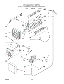 12 - Ice Maker, Optional parts for Whirlpool Refrigerator ED27PEXHT01 from AppliancePartsPros.com