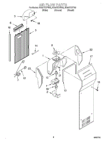 04 - Air Flow parts for Whirlpool Refrigerator ED20TKXFN03 from AppliancePartsPros.com