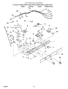 12 - Control parts for Whirlpool Refrigerator GD22DCXHW00 from AppliancePartsPros.com