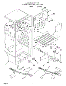 03 - Liner parts for Whirlpool Refrigerator ET18TKXJW00 from AppliancePartsPros.com