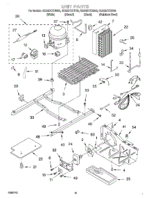 10 - Unit parts for Whirlpool Refrigerator GD22DCXHB00 from AppliancePartsPros.com