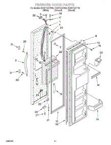07 - Freezer Door parts for Whirlpool Refrigerator ED20TQXFT03 from AppliancePartsPros.com