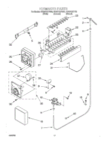 10 - Ice Maker parts for Whirlpool Refrigerator ED20TQXFT03 from AppliancePartsPros.com