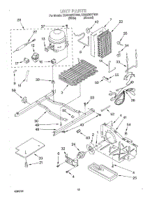 10 - Unit parts for Whirlpool Refrigerator ED22GWXFW03 from AppliancePartsPros.com
