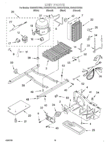 10 - Unit parts for Whirlpool Refrigerator ED22QFXHT02 from AppliancePartsPros.com