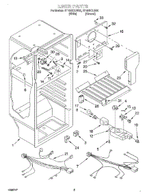 03 - Liner parts for Whirlpool Refrigerator ET18BKXJN00 from AppliancePartsPros.com
