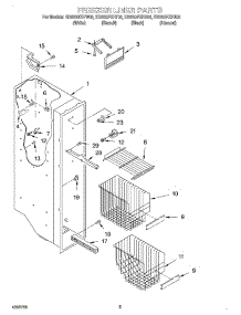 04 - Freezer Liner parts for Whirlpool Refrigerator ED22QFXHW02 from AppliancePartsPros.com