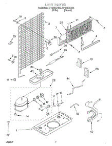 04 - Unit parts for Whirlpool Refrigerator ET18BKXJW00 from AppliancePartsPros.com