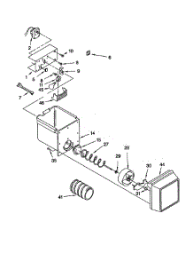 Motor And Ice Container parts for Whirlpool Refrigerator ED25GWXFW00 from AppliancePartsPros.com