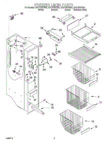 04 - Freezer Liner parts for Whirlpool Refrigerator GD27DIXHW00 from AppliancePartsPros.com