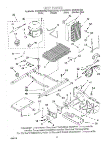 11 - Unit parts for Whirlpool Refrigerator GD27DIXHT00 from AppliancePartsPros.com