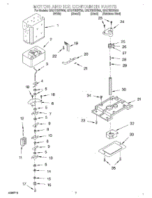 05 - Motor And Ice Container parts for Whirlpool Refrigerator GD27DIXHB00 from AppliancePartsPros.com