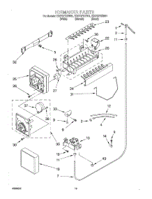 12 - Ice Maker, Optional parts for Whirlpool Refrigerator ED27QFXHT01 from AppliancePartsPros.com