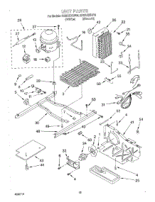 09 - Unit parts for Whirlpool Refrigerator ED22UEXHT00 from AppliancePartsPros.com