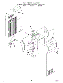 04 - Air Flow parts for Whirlpool Refrigerator ED20TKXFN02 from AppliancePartsPros.com