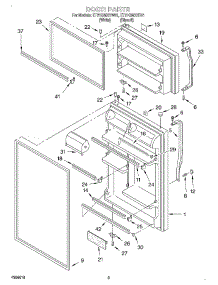 02 - Door parts for Whirlpool Refrigerator ET21GMXHW01 from AppliancePartsPros.com
