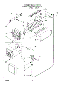 06 - Icemaker parts for Whirlpool Refrigerator ET21GMXHW01 from AppliancePartsPros.com