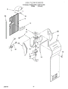 10 - Air Flow parts for Whirlpool Refrigerator ED25TEXHN01 from AppliancePartsPros.com