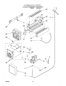 12 - Ice Maker, Optional parts for Whirlpool Refrigerator ED25TEXHN01 from AppliancePartsPros.com