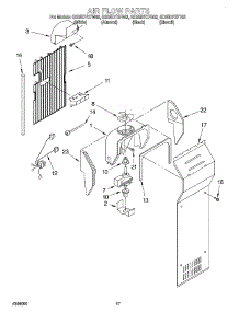 10 - Air Flow parts for Whirlpool Refrigerator GD25DFXFT03 from AppliancePartsPros.com
