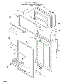 02 - Door parts for Whirlpool Refrigerator ET18MMXJW00 from AppliancePartsPros.com